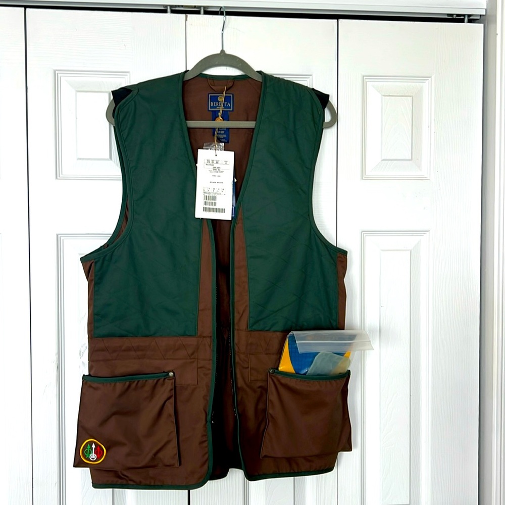 BERETTA SHOOTING/HUNTING VEST Brown and Green size X-Large
